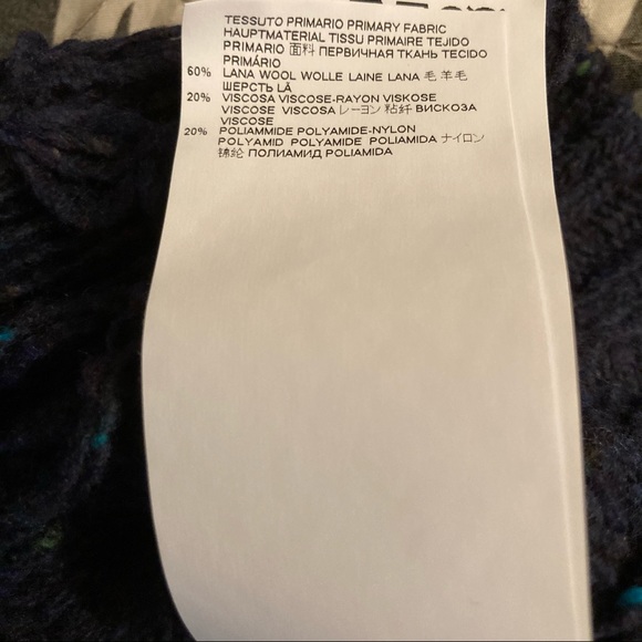 Maison Margiela Distressed Navy Hem Knit Sweater - Picture 8 of 8